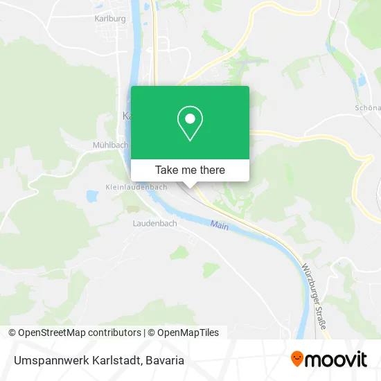 Карта Umspannwerk Karlstadt