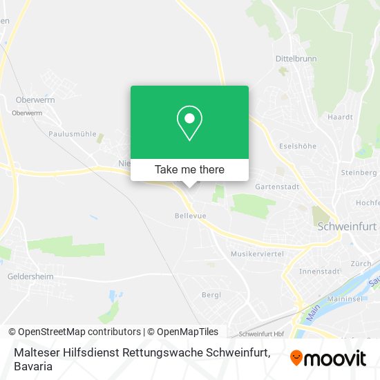 Карта Malteser Hilfsdienst Rettungswache Schweinfurt