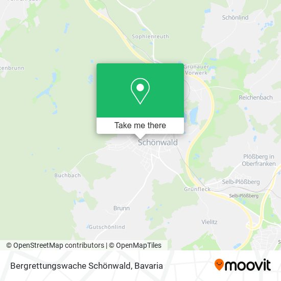 Bergrettungswache Schönwald map