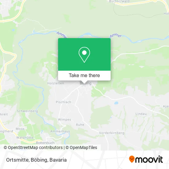 Карта Ortsmitte, Böbing