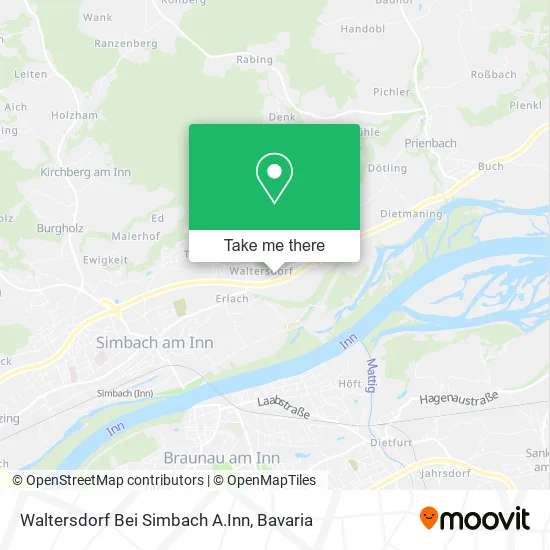 Карта Waltersdorf Bei Simbach A.Inn