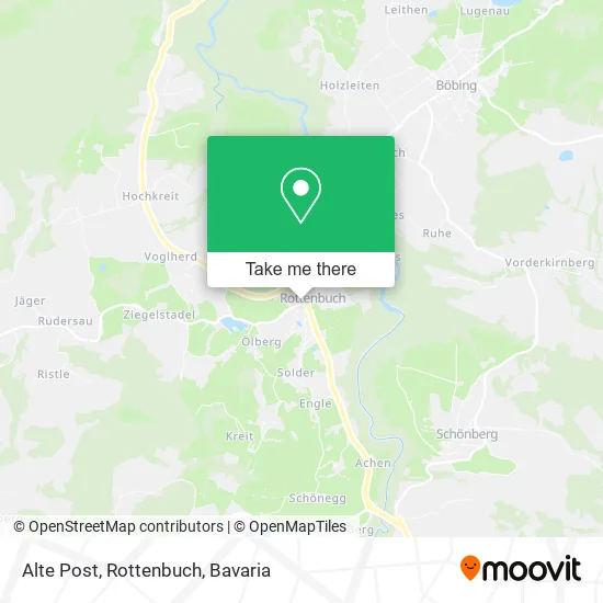 Карта Alte Post, Rottenbuch