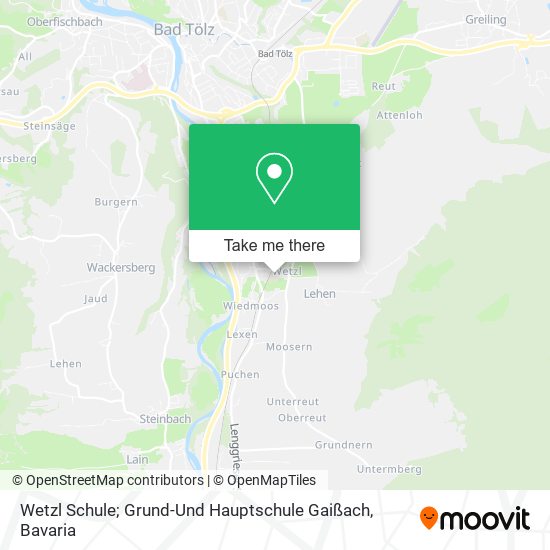 Wetzl Schule; Grund-Und Hauptschule Gaißach map