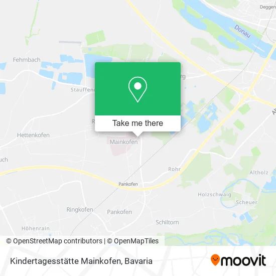 Карта Kindertagesstätte Mainkofen