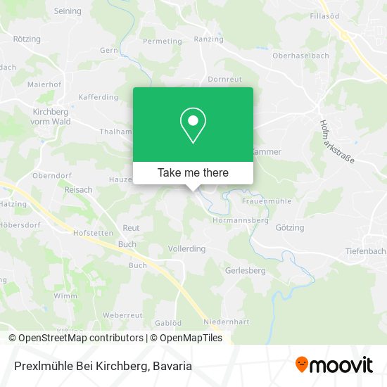 Prexlmühle Bei Kirchberg map