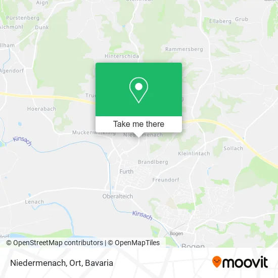 Карта Niedermenach, Ort
