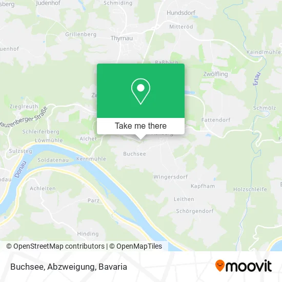 Карта Buchsee, Abzweigung