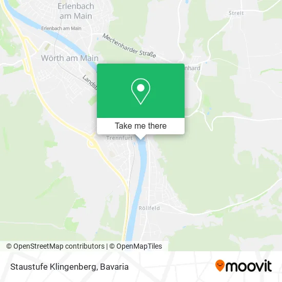 Карта Staustufe Klingenberg