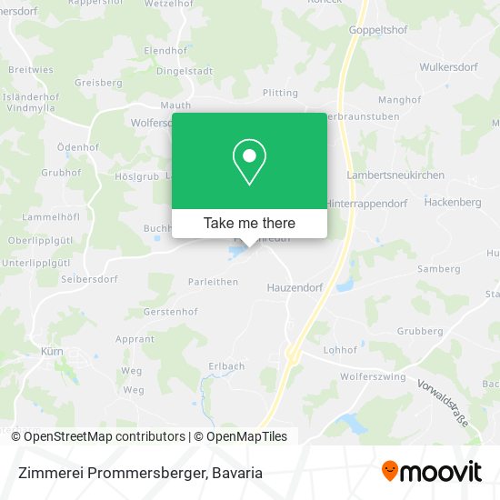 Zimmerei Prommersberger map