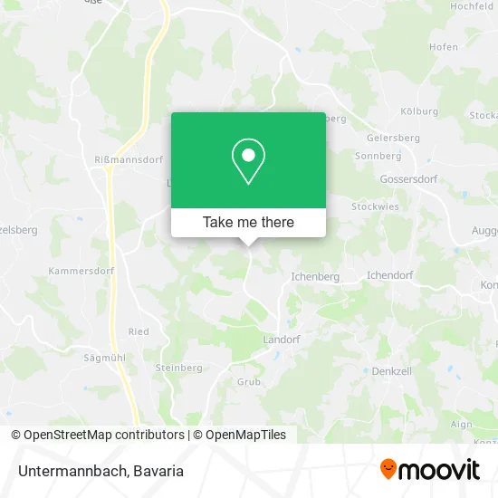 Карта Untermannbach
