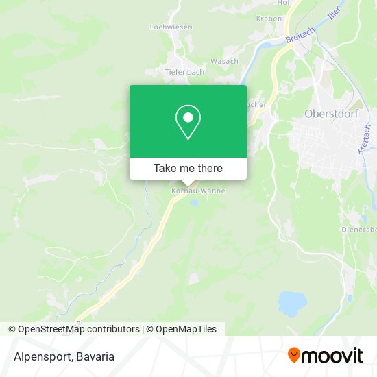 Alpensport map