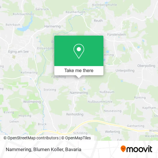 Карта Nammering, Blumen Koller