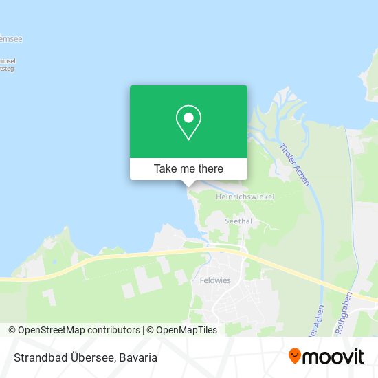 Strandbad Übersee map