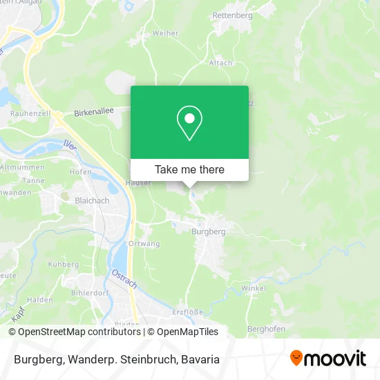 Карта Burgberg, Wanderp. Steinbruch