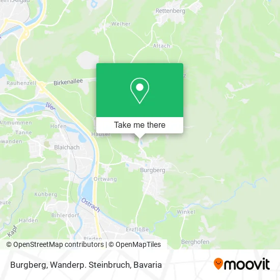 Карта Burgberg, Wanderp. Steinbruch