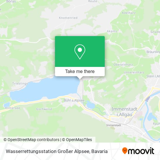 Wasserrettungsstation Großer Alpsee map
