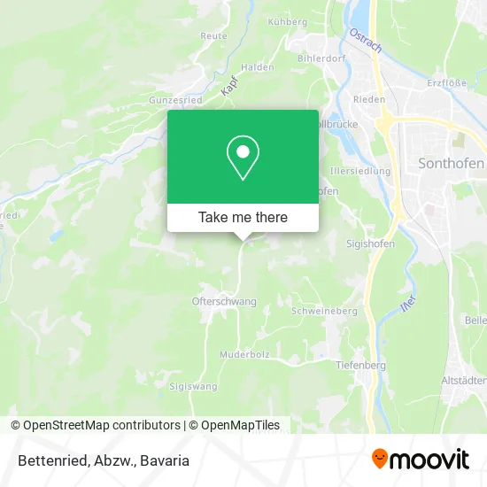 Карта Bettenried, Abzw.