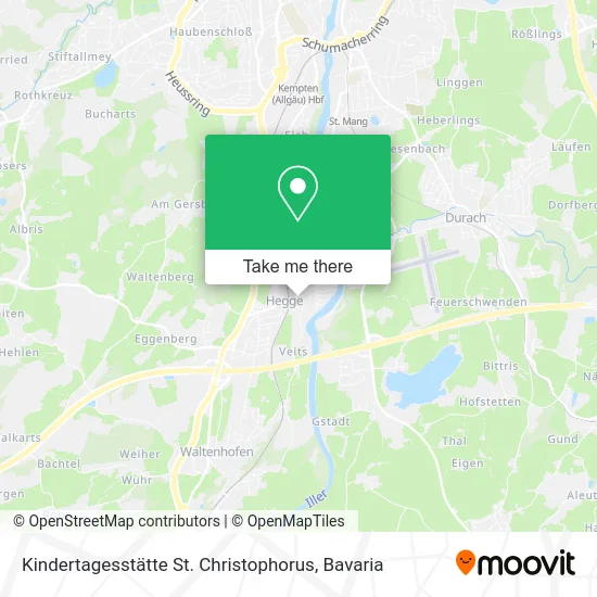 Карта Kindertagesstätte St. Christophorus