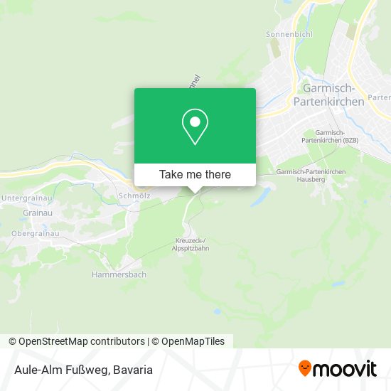 Aule-Alm Fußweg map