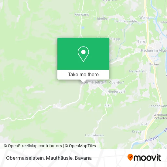 Карта Obermaiselstein, Mauthäusle