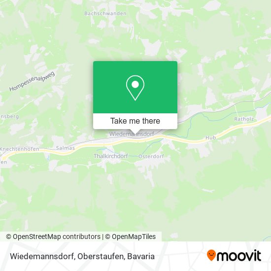 Wiedemannsdorf, Oberstaufen map