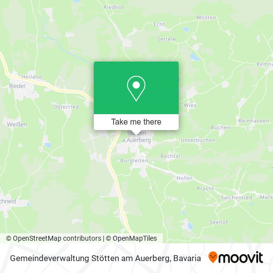 Gemeindeverwaltung Stötten am Auerberg map