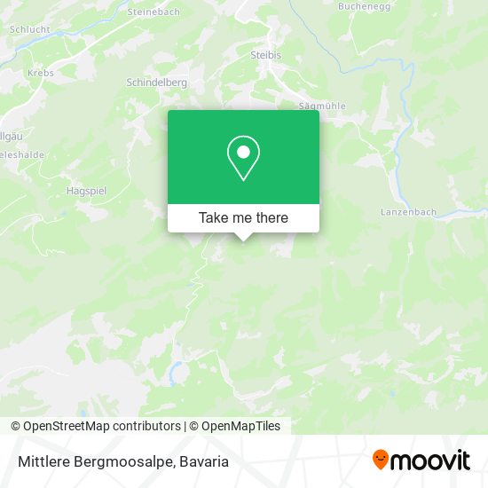 Карта Mittlere Bergmoosalpe