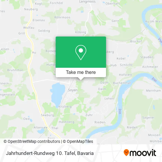 Карта Jahrhundert-Rundweg 10. Tafel