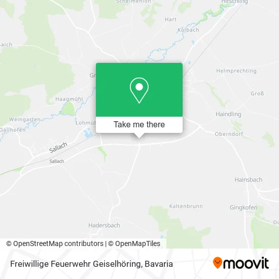 Карта Freiwillige Feuerwehr Geiselhöring