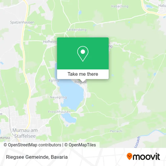 Riegsee Gemeinde map