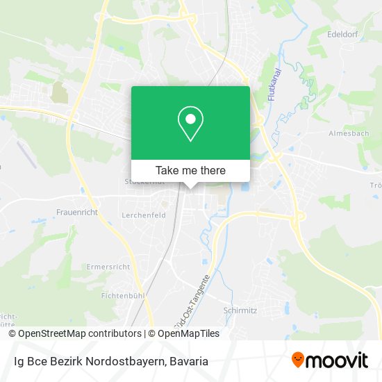 Ig Bce Bezirk Nordostbayern map