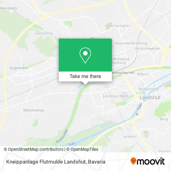 Kneippanlage Flutmulde Landshut map