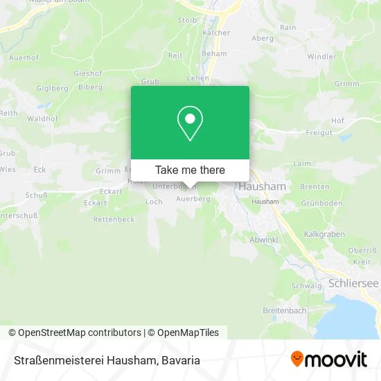 Карта Straßenmeisterei Hausham