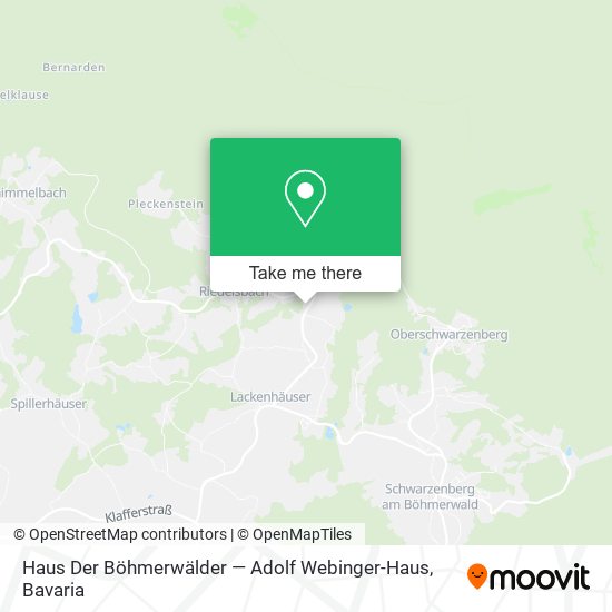 Haus Der Böhmerwälder — Adolf Webinger-Haus map