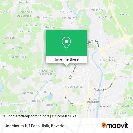 Josefinum Kjf Fachklinik map