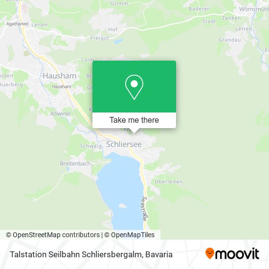 Talstation Seilbahn Schliersbergalm map