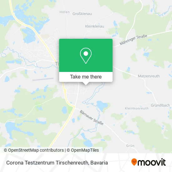 Карта Corona Testzentrum Tirschenreuth