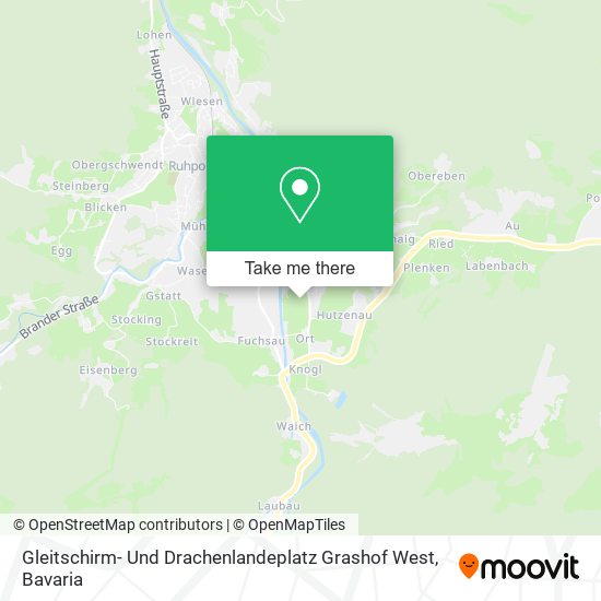 Gleitschirm- Und Drachenlandeplatz Grashof West map