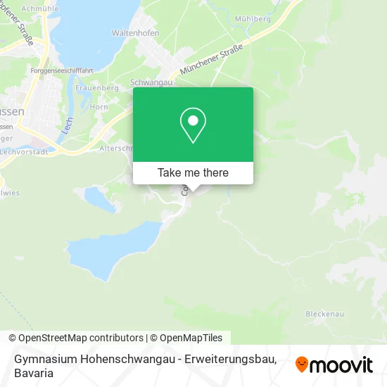 Карта Gymnasium Hohenschwangau - Erweiterungsbau