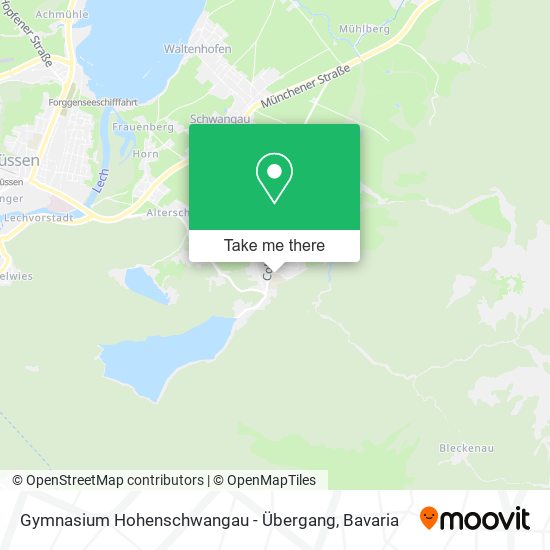 Gymnasium Hohenschwangau - Übergang map