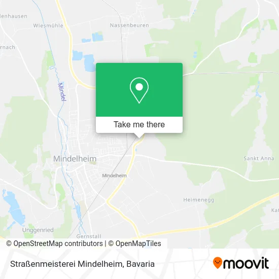 Карта Straßenmeisterei Mindelheim