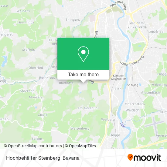 Карта Hochbehälter Steinberg