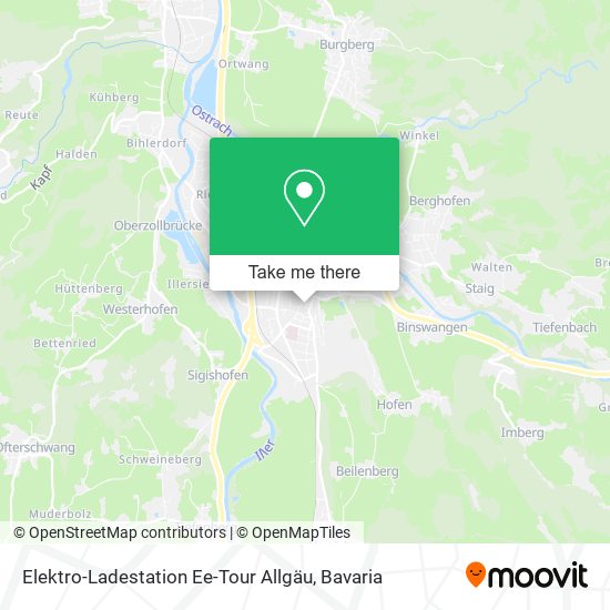 Elektro-Ladestation Ee-Tour Allgäu map