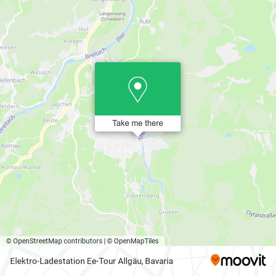 Elektro-Ladestation Ee-Tour Allgäu map