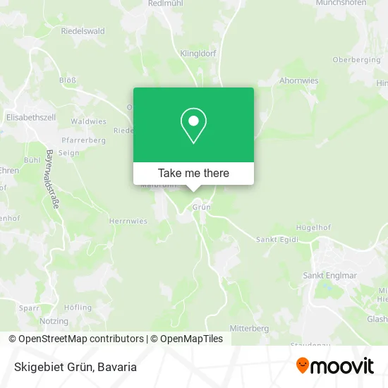 Карта Skigebiet Grün