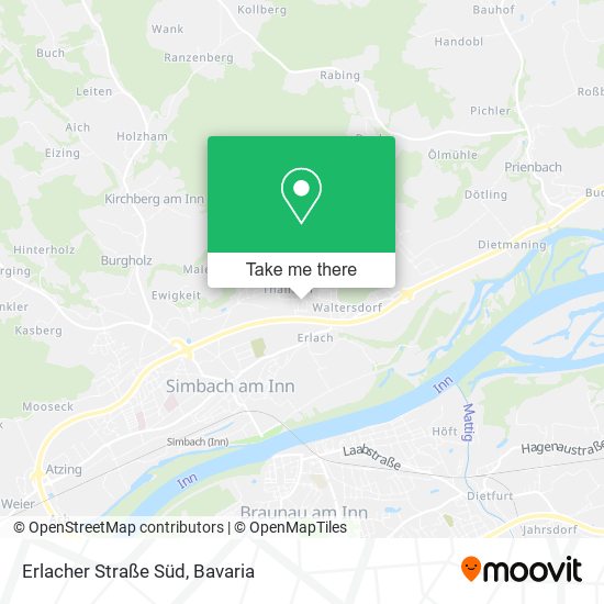 Erlacher Straße Süd map