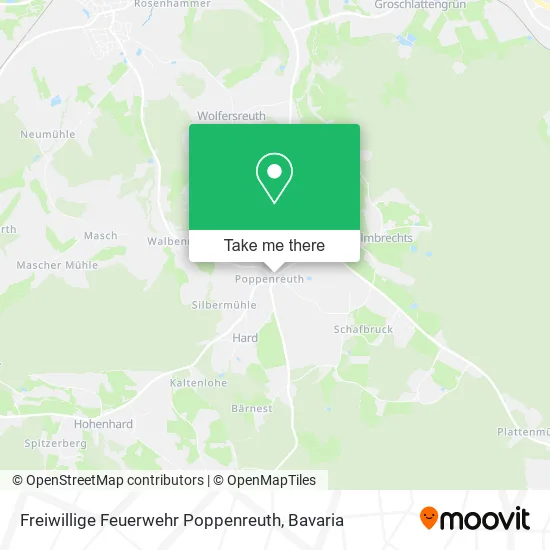 Карта Freiwillige Feuerwehr Poppenreuth