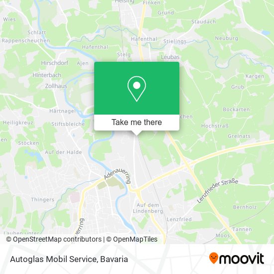 Autoglas Mobil Service map