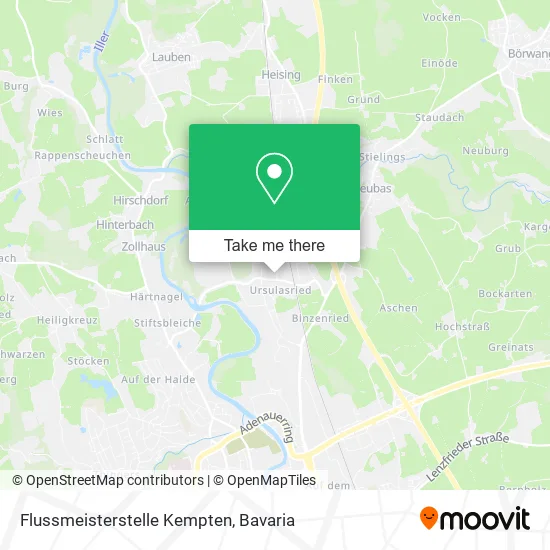 Карта Flussmeisterstelle Kempten
