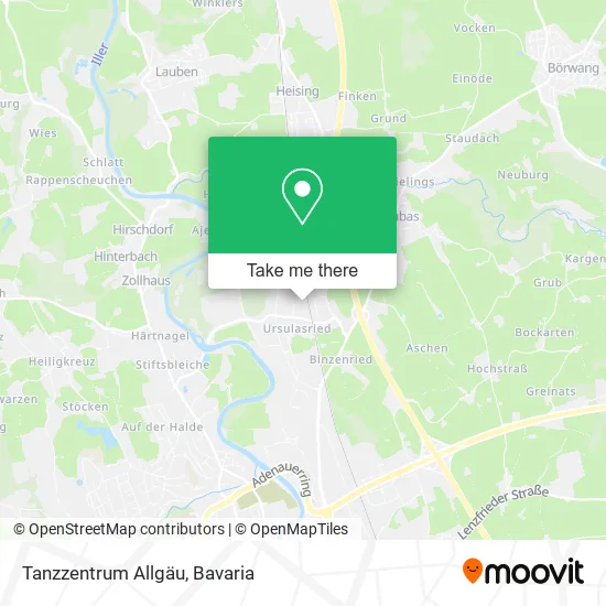 Карта Tanzzentrum Allgäu